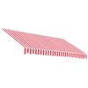 vidaXL Vervangingsdoek voor luifel 3x2,5 m polyester rood en wit