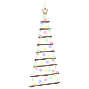 vidaXL Hangende Kerstboom 120 cm 50 LED's Meerkleurig