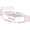 vidaXL Bedframe Bruin 80 x 200 cm Massief grenenhout