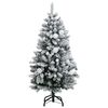 vidaXL Kunstkerstboom met scharnieren 150 LED en kerstballen 120 cm