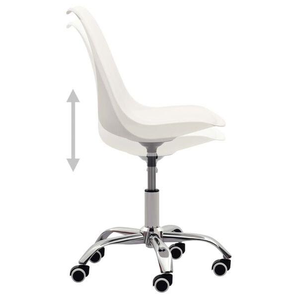 vidaXL Eetkamerstoelen 6 st kunstleer wit