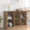 vidaXL Dressoir 102x37x75,5 cm bewerkt hout artisanaal eikenkleurig