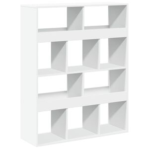 vidaXL Kamerscherm 100x33x125,5 cm bewerkt hout wit