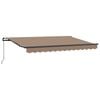vidaXL Uitschuifbare luifel Taupe 3,5 x 2 m Stof