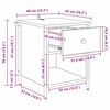 vidaXL Nachtkastje met lade 2 pcs Oudhout 40 x 42 x 50 cm Bewerkt hout