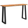 vidaXL Wandtafel met natuurlijke rand 140x40x80 cm massief acaciahout