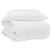 vidaXL Zomer Dekbed met kussen 2 pcs Wit Microvezel