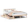 vidaXL Bedframe met lades massief grenenhout 120x190 cm