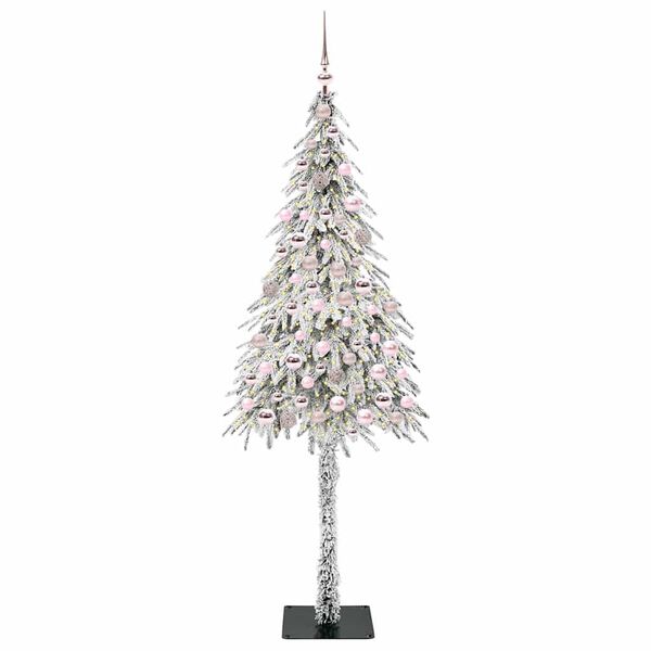 vidaXL Kerstboom met 300 LED met standaard Wit 180 cm PE en staal
