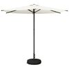 vidaXL Tuinparasol met Basis Rechthoekig 2,7 x 2,7 m Polyester