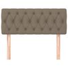 vidaXL Hoofdbord 90x7x78/88 cm stof taupe