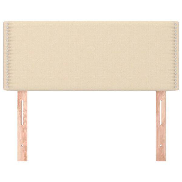 vidaXL Hoofdbord 90x5x78/88 cm stof cr&egrave;mekleurig