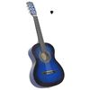vidaXL Gitaar klassiek beginner en kinderen 3/4 36" blauw