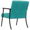 vidaXL Fauteuil Turquoise 59 x 75 x 78 cm Fluweel