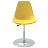 vidaXL Eetkamerstoelen draaibaar 6 st polypropeen geel