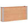 vidaXL Verhoogde plantenbak Bruin 150 x 30 x 72 cm alu.