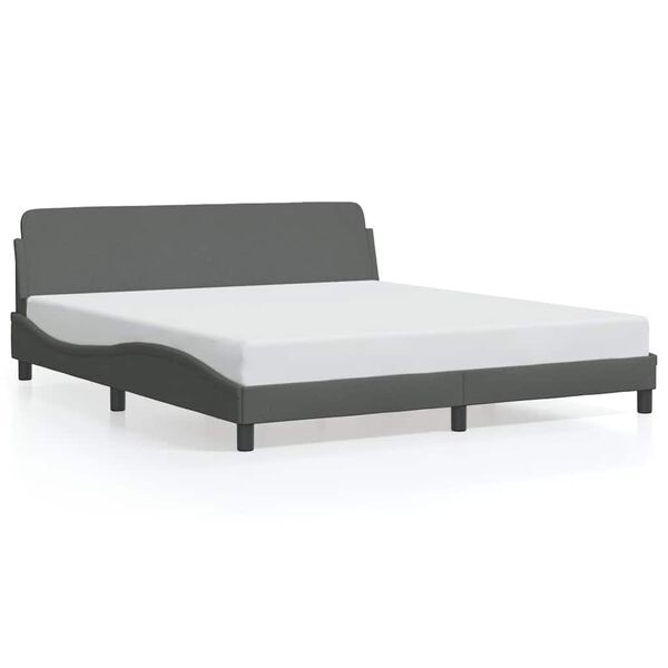 vidaXL Bedframe "Dover" stof donkergrijs 180x200 cm