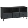 vidaXL TV-kast met lade Zwart 102 x 34,5 x 50 cm Bewerkt hout