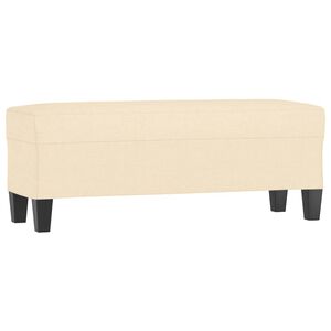 vidaXL Bankje 100x35x41 cm stof cr&egrave;mekleurig