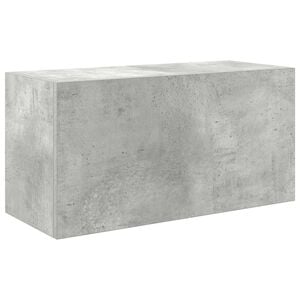 vidaXL Badkamerwandkast 60x25x30 cm bewerkt hout betongrijs