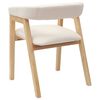 vidaXL Eettafelstoelen 2 pcs Naturel 54 x 57 x 73 cm