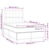 vidaXL Boxspring met matras en LED fluweel zwart 120x200 cm