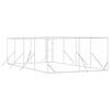 vidaXL Hondenkennel voor buiten 4x8x2 m gegalvaniseerd staal zilver