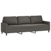 vidaXL 3-delige Loungeset met kussens fluweel donkergrijs
