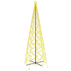 vidaXL Kegelkerstboom 1400 LED's warmwit 160x500 cm
