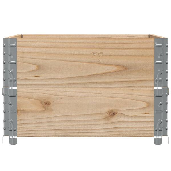 vidaXL Palletopzetranden 2 st 80x60 cm massief grenenhout