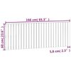 vidaXL Wandhoofdbord 166x3x60 cm massief grenenhout wit