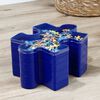 HI Puzzelsorteerbakje 21,5 cm blauw