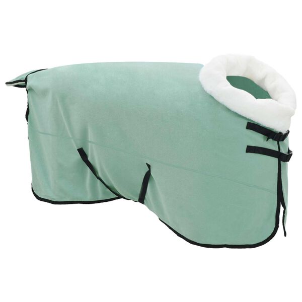 vidaXL Paardendeken Volledig Donkergroen 155 cm Polar fleece