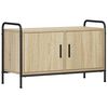 vidaXL Tv-meubel 79,5 x 33 x 50 cm Sonoma Eiken Bewerkt hout