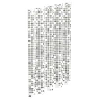 EISL Douchegordijn met mozaïek 200x180x0,2 cm grijs