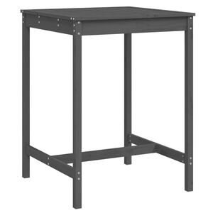 vidaXL Tuintafel 82,5x82,5x110 cm massief grenenhout grijs