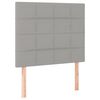 vidaXL Boxspring met matras stof lichtgrijs 90x200 cm