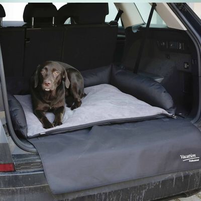 Kerbl Hondenmand voor in de auto 95x75x16 cm grijs en zwart 80584