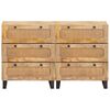 vidaXL Dressoir Bruin Massief Mango Hout