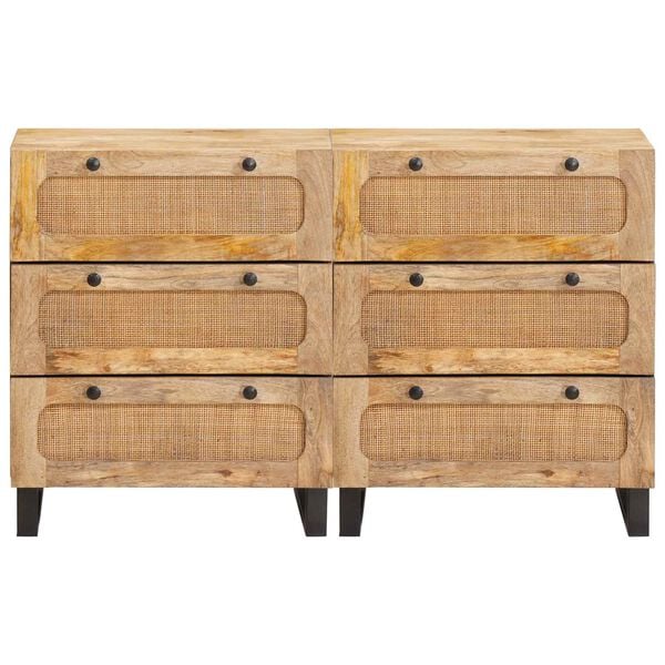 vidaXL Dressoir Bruin Massief Mango Hout
