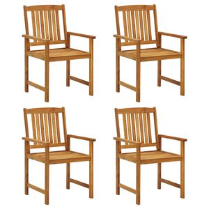 vidaXL Tuinstoelen 4 st massief acaciahout