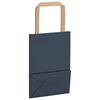 vidaXL Papieren zakken 250 st met hengsels 15x8x21 cm blauw