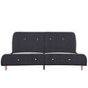 vidaXL Bedframe stof donkergrijs 160x200 cm