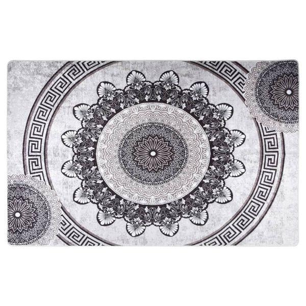 vidaXL Vloerkleed wasbaar anti-slip 160x230 cm meerkleurig