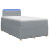 vidaXL Boxspringbed met matras Lichtgrijs 120 x 200 cm Stof