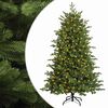 vidaXL Kunstmatige Inklapbare Kerstboom 120 cm 150 LED's Warmwit