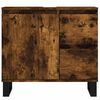 vidaXL Badkamerkast 65x33x60 cm bewerkt hout gerookt eikenkleurig