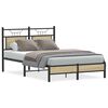vidaXL Bedframe zonder matras hout sonoma eikenkleurig 120x190 cm