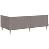 vidaXL Hoekbedframe Taupe 90 cm x 190 cm Stof en multiplex
