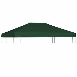 vidaXL Prieeldak 310 g/m&sup2; 4x3 m groen